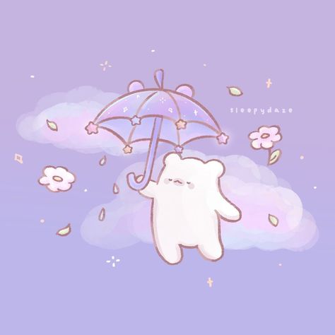 Cute Purple Pictures, Cute Backgrounds Purple, Cute Purple Pfp, Cute Purple Icons, Purple Aesthetic Cute, Sleepy Daze, Cute Purple Aesthetic, Cute Purple Wallpapers, Mochi Bear