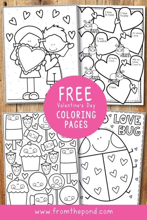 Valentine Day Crafts Kindergarten, Valentines Childrens Crafts, Valentine’s Day In Classroom, Fun Valentines Activities For Kids, Valentine School Craft, Preschool Valentine Coloring Pages, Free Valentines Day Printables Preschool Coloring Sheets, Preschool Valentines Printables, Valentines Day Grade 1