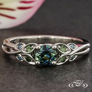 Customize engagement and wedding ring Engagement Rings Green, Vine Engagement Ring, Custom Sapphire Engagement Ring, Engagement Ring Types, Rings Green, Green Lake Jewelry, Fantasy Ring, Design Your Own Ring, Wedding Ring Styles