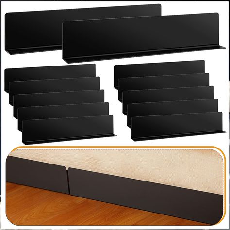 12 Pack Toy Blocker Bumper for Under Furniture PET Baffle Board with Strong Adhesive Adjustable Bumper to Stop Things Going U Under Bed Blocker, Black Couch, Black Couches, Cozy Couch, Cabinet Bed, Durable Furniture, Dog Sofa, Sofa Couch Bed, Under Bed