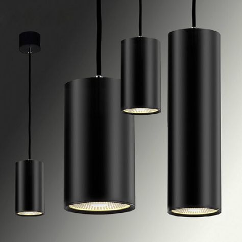 Home Modern Cylinder Decorated LED Dimmable Pendant Light Cob Stairs, Ikea Lighting, Cylinder Lights, Cylinder Pendant Light, Pendant Light Chandelier, Bulb Pendant Light, Modern Lighting Design, Minimalist Lighting, Kitchen Lighting Fixtures