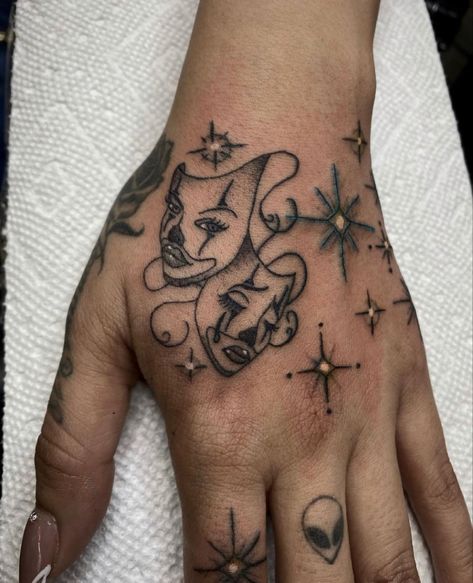 Oldies Tattoo, Tattoo Ideas Female Mexican, Money Finger Tattoos For Women, Above Thumb Tattoo, Oldie Tattoos, Small Chicana Tattoo, Woman Wrist Tattoo, Chicana Finger Tattoos, Hand Tattoo For Woman