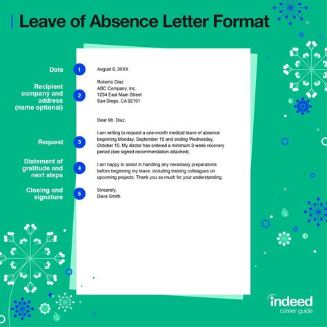 Leave Of Absence Letter From Work, Leave Of Absence, Medical Leave, Letter To Teacher, Employee Handbook, Letter Of Intent, Document Sign, Off Work, Letter To Yourself