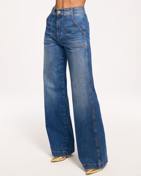 Statement Jeans, Jeans Colour, Ramy Brook, Waist Jeans, New Wardrobe, Dungarees, Printed Blouse, Wide Leg Jeans, New Season