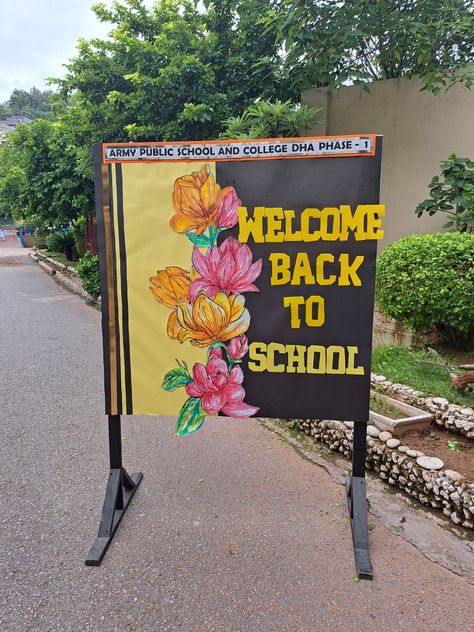 Admission Open Board Decoration, Candles Holder, Welcome Back To School, Board Decoration, School Board, Display Board, Public School, Welcome Back, Back To School