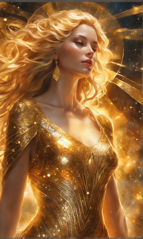 Sun Goddess Costume, Sun And Moon Costume, Fantasy Ball, Greek Goddess Art, Fire Goddess, Fantasy Queen, Goddess Aesthetic, Sun Aesthetic, The Sun Tarot