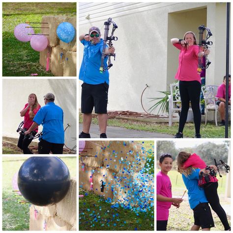 #archery #archeryhunting #bear #bearbow #beararchery #balloons #genderreveal #genderrevealparty #itsaboy #genderrevealideas Gender Reveal Ideas Archery, Gender Reveal Archery, Hunting Gender Reveal Ideas For Party, Gender Reveal For Hunters, Gender Reveal Bow And Arrow Ideas, Archery Gender Reveal, Gender Reveal Shooting, Sibling Gender Reveal, Bear Archery