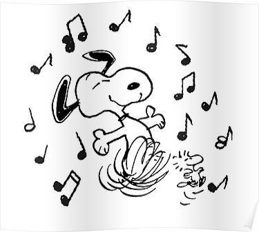 Snoopy Poster, Dancing Snoopy, Woodstock Poster, Success Kid, Classroom Preschool, Snoopy Tattoo, Snoopy Dance, Peanuts Birthday, Music Cartoon