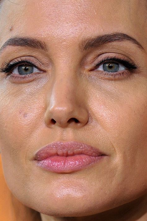 Celebrity closeup Angelina Jolie Eyes, Angelina Jolie Face, Angelina Jolie Lips, John Voight, Angelina Jolie Makeup, Angelina Jolie Photos, Jolie Pitt, Without Makeup, Celebrity Makeup