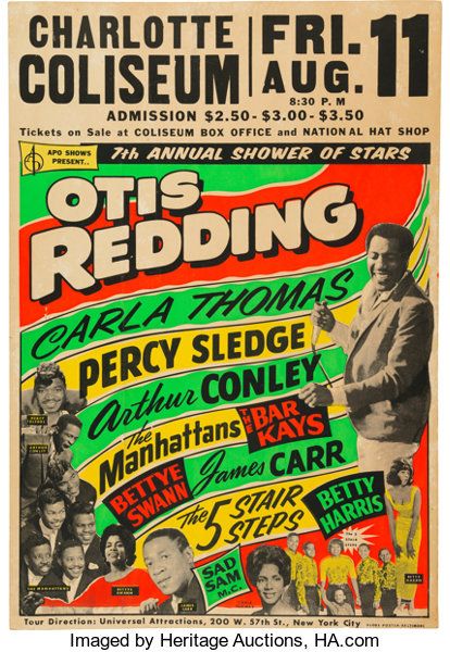 Percy Sledge, Otis Redding, Vintage Concert Posters, Music Concert Posters, Vintage Music Posters, Gig Poster, Delta Blues, Rock N’roll, Concert Poster