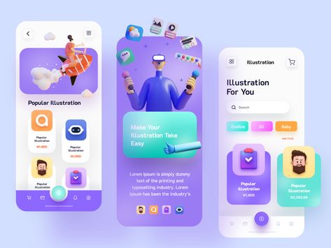 Application Ui Design, Ux Design Mobile, Ui Design Mobile, Ui Ux 디자인, E-commerce App, 3d Cinema, Ecommerce App, Paid Promotion, Mobile App Design Inspiration