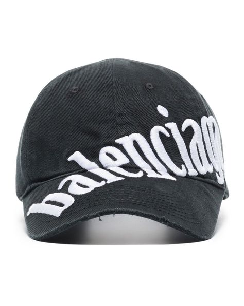 Diagonal Cap BALENCIAGA Balenciaga Cap, Designer Caps, Caps For Men, Balenciaga Logo, Cap Collection, Designer Hats, Embroidered Baseball, Men's Hats, Embroidered Baseball Caps