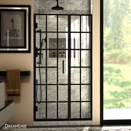 Unidoor Toulon Frameless Hinged Shower Door Hinged Shower Door, Shower Door Designs, Black Shower Doors, Frameless Hinged Shower Door, Modern Market, Framed Shower Door, Frameless Door, Glass Shower Door, Frameless Shower Door