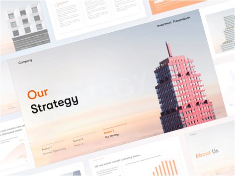 Real Estate investment deck by Wave Up on Dribbble Powerpoint Presentation Examples, Pitch Deck Design, Creative Presentation Ideas, Presentation Deck, Slide Deck, Data Charts, Corporate Presentation, Powerpoint Presentation Design, Real Estate Investment