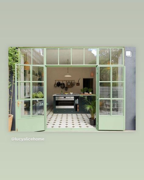 Bev on Instagram: “Totally in love with these Crittall doors 🤩🤩” Crittall Doors, External Doors, Cottage Interiors, Windows Doors, Awning, A House, Doors, Cottage, Outdoor Decor