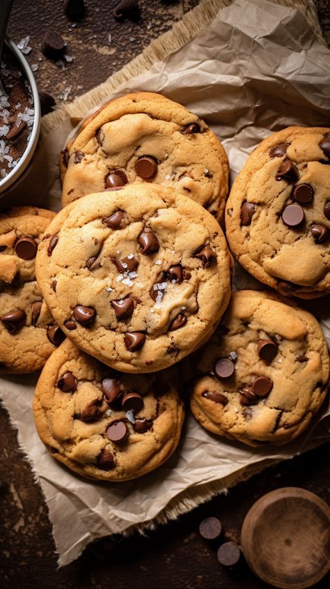 Fresh Baked Cookies Aesthetic, Cookie Wallpaper Aesthetic, Aesthetic Desserts Photography, Cookies Aesthetics, Cookie Food Photography, Baked Goods Aesthetic, Baking Cookies Aesthetic, Cookie And Coffee, Luxury Cookies