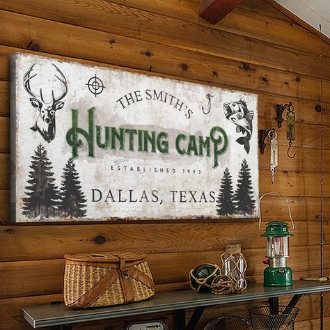 Hunting Wall Decor, Hunting Home Decor, Fishing Sign, Deer Antler Decor, Hunting Signs, Deer Signs, Hunting Decor, Cabin Signs, Rustic Background