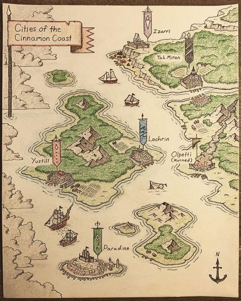 Drawing Ideas Sea, Fantasy Map Drawing Ideas, Fantasy Map Drawing, Map Drawing Ideas, Map Sketch, Fantasy City Map, Map Drawing, Fantasy Map Making, Map Symbols