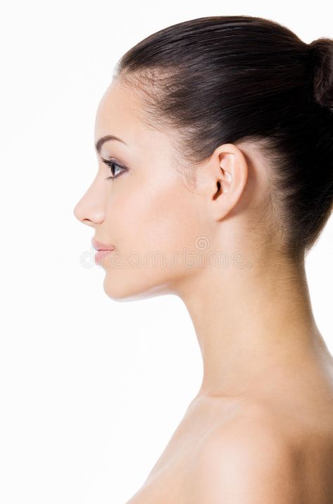 Perfect Side Profile, Chin Implant, Rhinoplasty Surgery, Side Portrait, Perfect Nose, Face Profile, Nose Surgery, Keep Your Chin Up, Nose Shapes