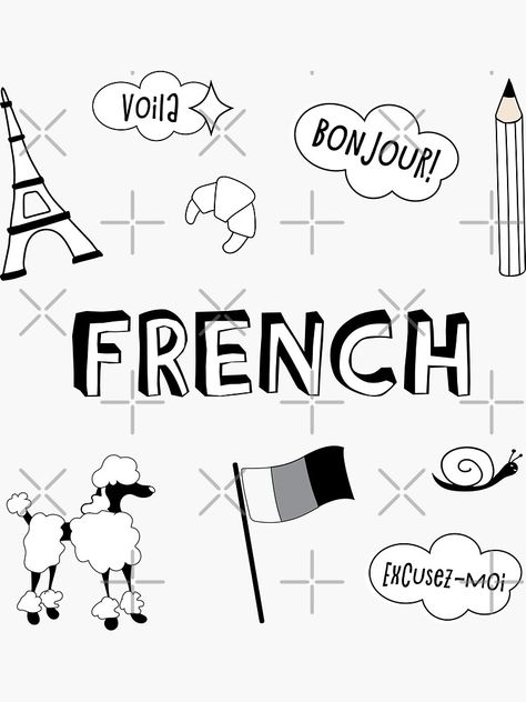 French Cover Page Ideas School, School Book Covers French, Notes Aesthetic French, French Subject Aesthetic, French Cover Page Ideas, French Notebook Cover Ideas, French Title Page, French Cover Page, French Notebook Cover