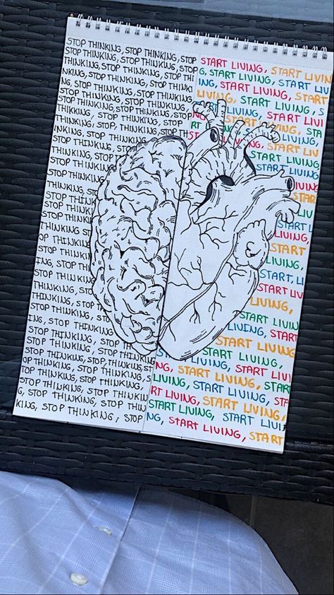 Brain Drawing Aesthetic, Real Heart Drawing, Meaningful Sketches, Brain Sketch, Carcase Iphone, Cool Pencil Drawings, Meaningful Drawings, Easy Doodle Art, Diary Ideas