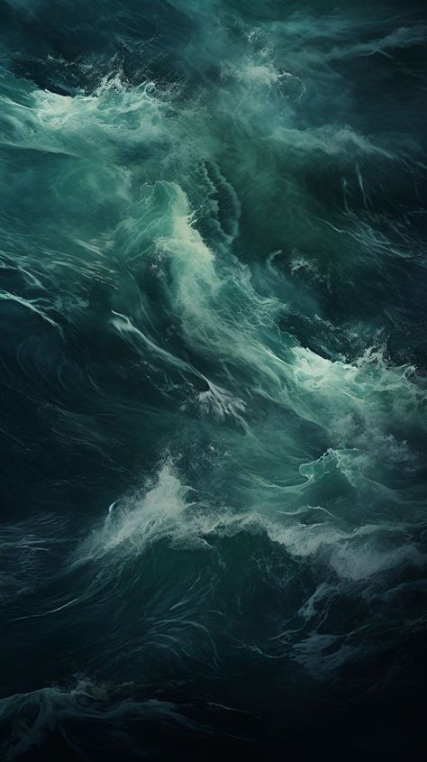 Stormy Waves, Waves Crashing, The Untamed, Force, Green, Beauty