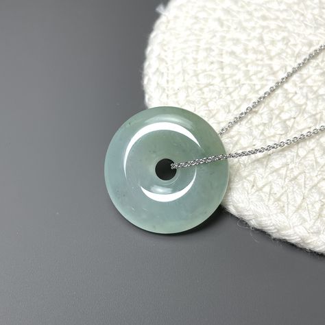 Jade Charm, Ancient Coin, Jade Necklace, Sterling Silver Chain Necklace, Ancient Coins, Silver Engraving, Jade Jewelry, 925 Sterling Silver Chain, Jade Pendant