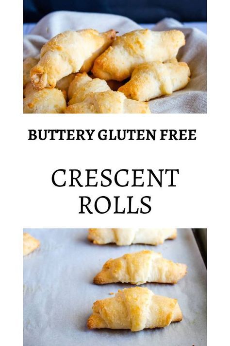 Gluten Free Crescent Rolls: Delicious, only 7 ingredients and incredibly easy to make! #glutenfreerolls #glutenfreesides #glutenfreedinner Gluten Free Crescent Rolls, Gluten Free Croissant, Fodmap Meals, Gluten Free Dinner Rolls, Yeast Baking, Gluten Free Rolls, Baking Secrets, Gf Baking, Gluten Free Thanksgiving