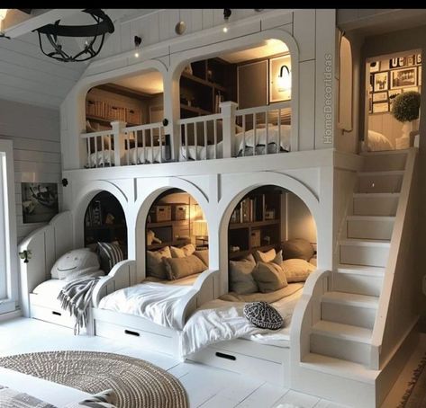 Dream Bedroom Inspiration, Bunk Beds Built In, Bunk Rooms, Dream Life House, Dream House Rooms, Dream Room Inspiration, Room Makeover Bedroom, Dream House Interior, Design Your Dream House