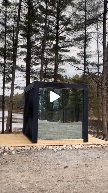 The Muskoka Sauna Company on Instagram: "The key to a standout sauna? Seamless integration between outdoor living with a modern design. 

Our client’s Neptune Sauna was further customized by adding a Mirrored Glass Front Wall; ensuring complete privacy without obstructing their beautiful views. 

#saunalife #saunatime #cedarsauna #saunabuild #customsauna #sauna #wellness #homesauna #personalretreat" Sauna Design Modern, Garden Sauna, Modern Saunas, Sauna Design, Outdoor Sauna, Front Wall, Changing Room, Container House, Beautiful Views