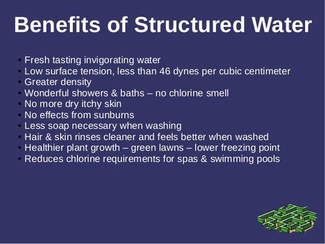 Structured water Structured Water Diy, Water Health Benefits, Tea Remedies, Water Health, True Lies, Sacred Geometry Patterns, Structured Water, Kangen Water, Surface Tension