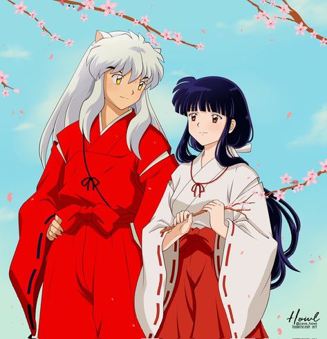 Inukyo spring, Kikyo Inuyasha And Kikyo, Inuyasha And Kagome, Spring Love, Sakura Uchiha, Inuyasha, Abstract Prints, Framed Art Prints, Cool Girl, Framed Art