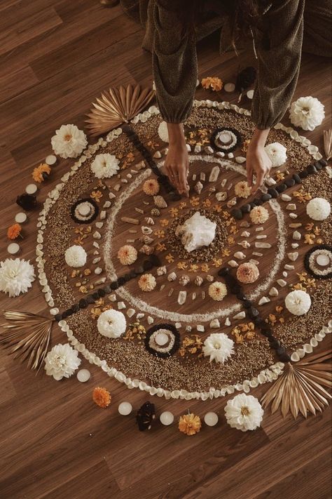 Earth Altar, Moon Ceremony, Sister Circle, Nature Mandala, Sacred Woman, Healing Room, Sacred Circle, Full Moon Ritual, Women's Circle