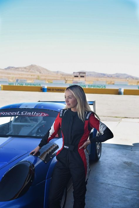 race car girl @ willow springs Female Race Car Driver Aesthetic, Flag Girl Racing, Car Racer Outfit Women, Race Girl Outfit, Car Racing Outfit For Women, Racer Girl Outfit, Car Girl Outfits, F1 Bingo, Female Racer Aesthetic