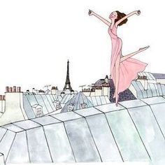 My Little Paris Illustration, Kanako Illustration, Focusing On Myself, Kanako Kuno, My Little Paris, Paris Illustration, Gustave Eiffel, Paris Girl, Parisian Life