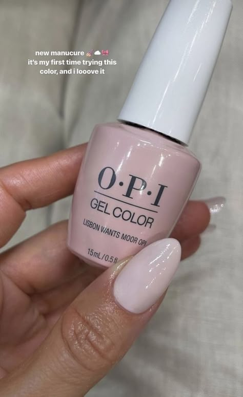 *this is a commissionable link   nude pink white nails diy gel nail polish lisbon wants more opi Color Trends 2024, Opi Nail Polish Colors, Opi Gel Nails, Opi Nail Colors, August Nails, Nail Color Trends, Stickers Sheet, Basic Nails, Gel Nail Colors