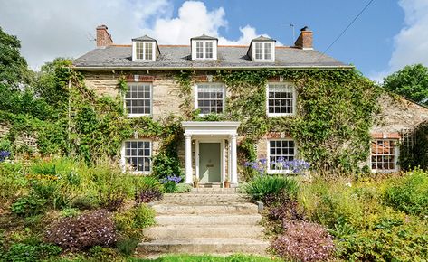 Idyllic country houses in Cornwall - Country Life Cornwall House, Victorian Country House, Country House Exterior, Country Home Exterior, Cotswolds Cottage, British Architecture, Dream Cottage, Countryside House, Country Houses