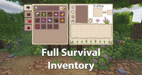 Overgrown Flowery GUI - 1.20.2! Minecraft Texture Pack Minecraft Texture Pack Aesthetic, Minecraft Pack, Minecraft Texture Pack, Minecraft Addons, Cottagecore Minecraft, Mc Mods, Aesthetic Minecraft, Minecraft Banner Designs, Best Aesthetic