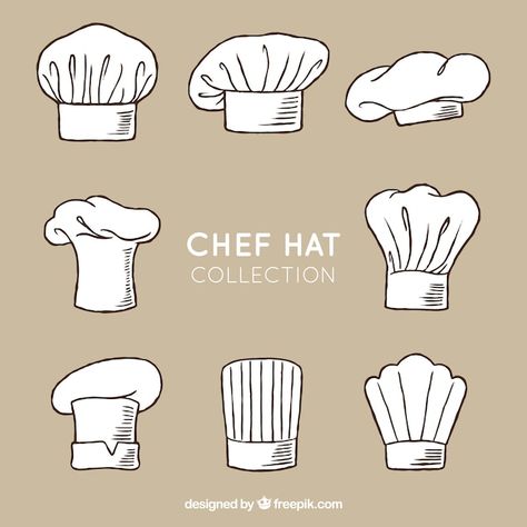 Chef Illustration Art, Remi Tattoo, Chef Hat Tattoo, Chef Hat Illustration, Chef Hat Drawing, Chef Drawing, Brownie Delight, Chef Decorations, Chef Illustration