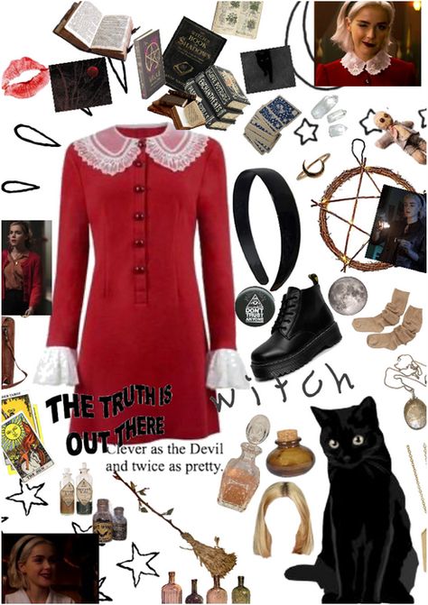 Sabrina The Teenage Witch Outfits 2018, Chilling Adventures Of Sabrina Outfits, Szn Aesthetic, Sabrina Spellman Outfit, Sabrina Style, Grey Witch, The Chilling Adventures Of Sabrina, Witchy Aesthetics, Chilling Adventures Of Sabrina