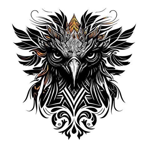 Premium Vector | American eagle head representing the spirit of the american people Feminine Bald Eagle Tattoo, Small Crucifix Tattoo, Eagle Throat Tattoo, Eagle Owl Tattoo, Eagle Eyes Tattoo, Eagle Head Tattoo Design, Eagle Face Tattoo, Neck And Throat Tattoos Men, Eagle Neck Tattoo