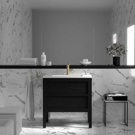 Lusso Stone, Hotel Style Bathroom, Oak Vanity Unit, Luxury Vanity, Luxury Bathroom Vanity, Bathroom Freestanding, Contemporary Storage, Oak Bathroom Vanity, Bathroom Vanity Unit