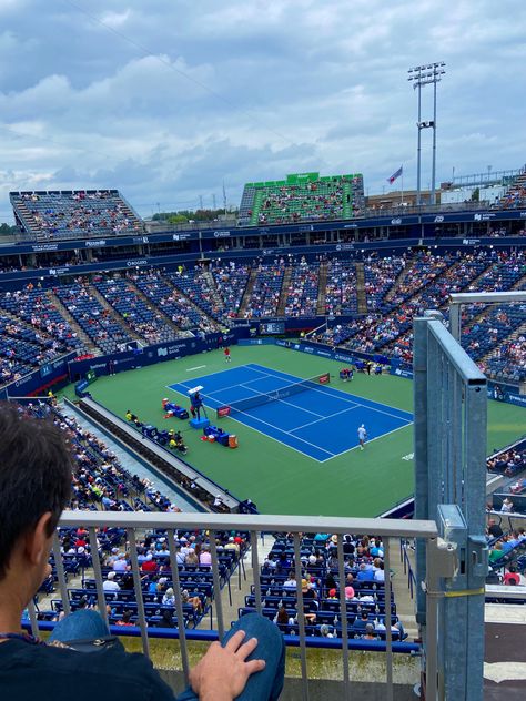 Watching Sports Aesthetic, Tennis Match Aesthetic, Tennis Tournament Aesthetic, Tennis Wag, Tennis Motivation, Tennis Stadium, Toronto Aesthetic, Aesthetic Sports, Tennis Lifestyle