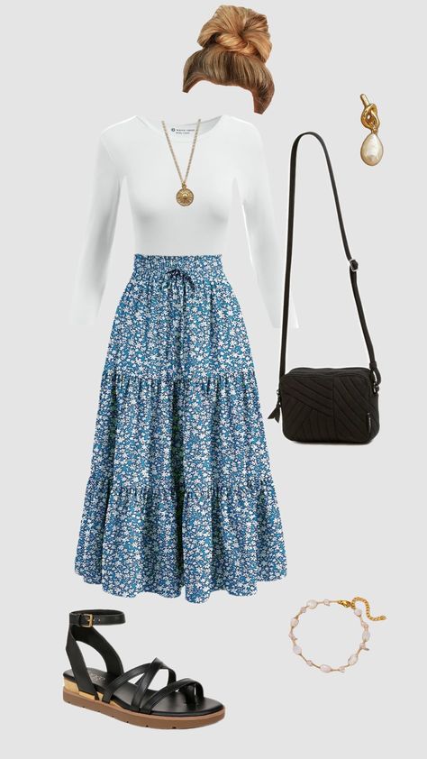 Long Skirt Outfits For Summer Plus Size, Outfits For Summer Plus Size, Modest Outfits Dresses, Skirt Outfits For Summer, Long Skirt Outfits For Summer, Clothes Skirts, Sixth Form Outfits, Jw Fashion, Leather Jacket Dress