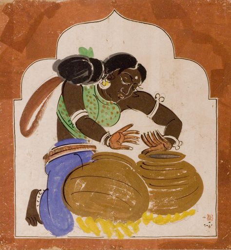 Nandalal Bose Paintings, Nandalal Bose, Google Art, Modern Indian Art, Art Test, Bengali Art, Art Palette, Indian Folk Art, Buy Posters