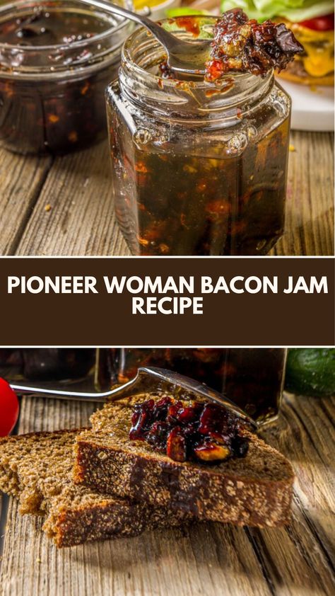 Pioneer Woman Bacon Jam recipe is made of bacon, sweet yellow onions, balsamic vinegar, brown sugar, kosher salt, and black pepper. It serves approximately 6 people and takes about 1 hour and 10 minutes to prepare and cook, including the time to caramelize the onions and simmer the mixture to a jam-like consistency.