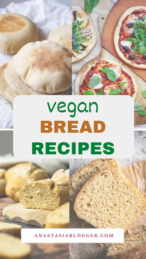 Want to make sure you are eating healthy vegan bread? Check our collection of great bread recipes for plant-based diet that you can make at home Healthy Vegan Bread, Plant Based Sandwich, Vegan Bread Recipes, Spelt Bread Recipe, Easy French Bread Recipe, Fluffy Rolls, Homemade Yeast Rolls, Vegan Banana Bread Recipe, Rye Bread Recipes