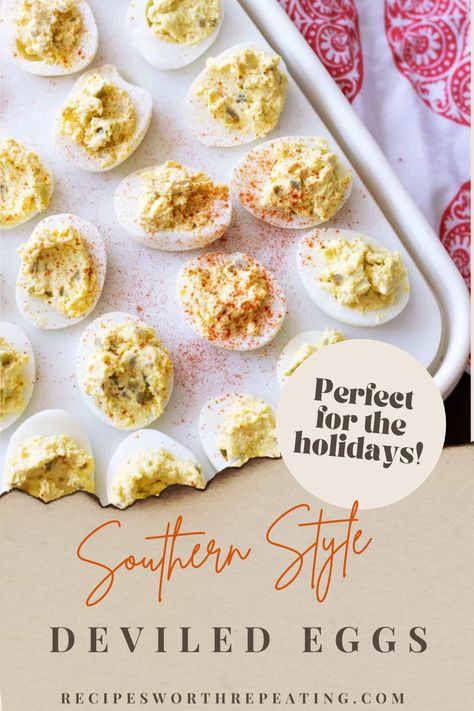 Platter of deviled eggs being served. Southern Deviled Eggs Recipe Best, Southern Deviled Eggs Recipe, Deviled Eggs Recipe Best, Simple Deviled Eggs Recipe, Best Deviled Eggs Recipe, Fancy Appetizer Recipes, Deviled Egg Recipe, Southern Deviled Eggs, Greek Marinated Chicken