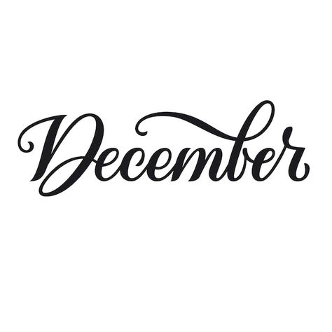 December In Calligraphy, December Typography, Month Typography, Baju Kurung Moden Style, Calendar Bullet Journal, Monthly Organizer, Months Calendar, Bullet Journal Monthly, Monthly Organization