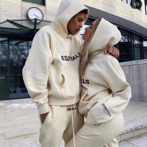 Hair empire👩‍🦳👩‍🦰👱‍♀️ wholesale n retail Nike Matching Set Outfit, Matching Hoodies For Couples, Hoodie Outfit Men, Essentials Hoodie, Couple Fits, Tracksuit Outfit, Matching Hoodies, Pajama Outfits, Matching Sets Outfit